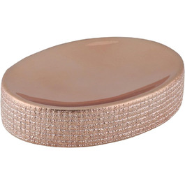 Миска для мила Axentia Hollywood рожеве золото, кераміка, сучасний дизайн