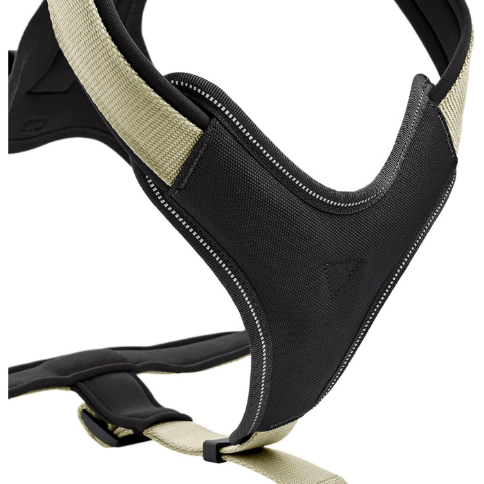 Нашийник для собак HUNTER Neopren, оливковий/чорний, міцний нейлон, м'яка неопренова підкладка, світловідбиваючий матеріал 3M Scotchlite, легкий у догляді, комфортний, розмір L