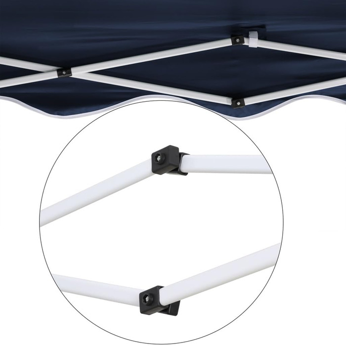 Foldable Gazebo 3x3m including bag | water-resistant, UV 50+ protection | Pop-up tent, foldable gazebo, garden tent, party tent, Capri | Click system metal frame (Blue)