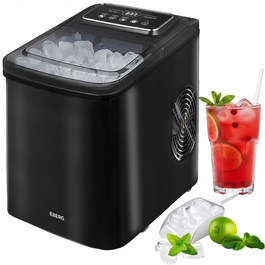 Льодогенератор EBERG чорний, швидкий та ефективний, 160 Вт, 12 кг