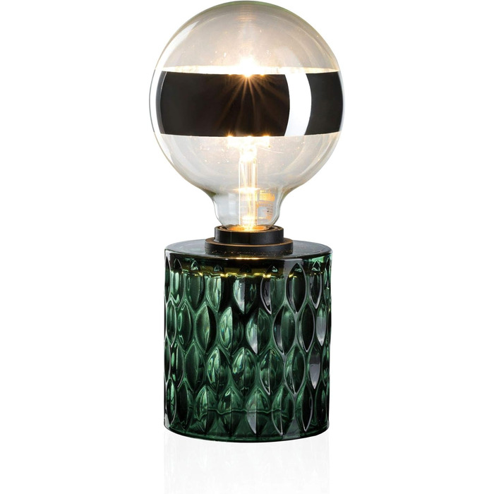 Торшер Pauleen 48023 Crystal Magic: стильна настільна лампа з кришталевими елементами, 230V, E27, зелений, без лампочки