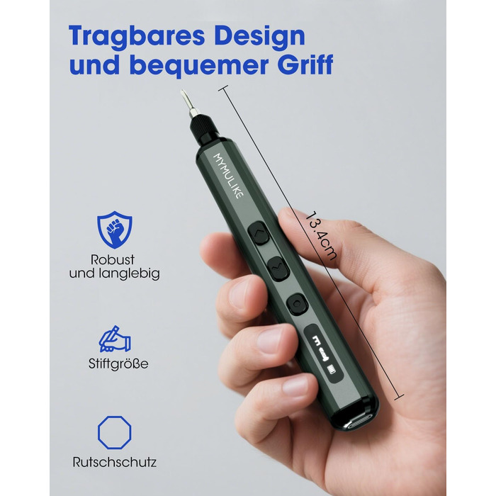 Набір електричного викрутника Mini 78 в 1 з 56 бітами, 9 свердлами, 5 режимами крутного моменту та LED-підсвічуванням для точної роботи (годинники, камери)