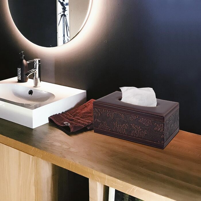 Скляна коробка для серветок прямокутної форми, вінтажний стиль, для ванної, авто, офісу