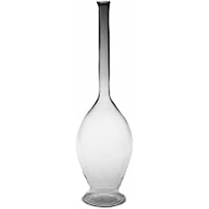 Oval carafe with Cancer zodiac sign, decorative glass carafe, fillable, made of clear glass, crystal glass, mouth-blown, capacity 0.5 liters, height approx. 30 cm