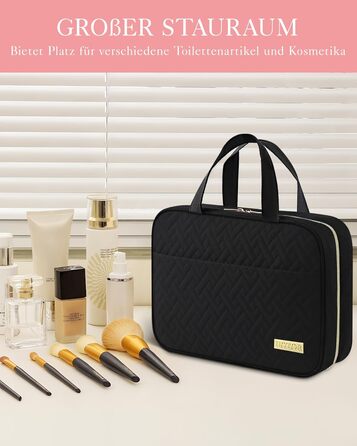 Чоловіча/Жіноча косметичка HOTORKulturtasche водонепроникна з гачком – велика, для подорожей, 32 x 25 x 11 см