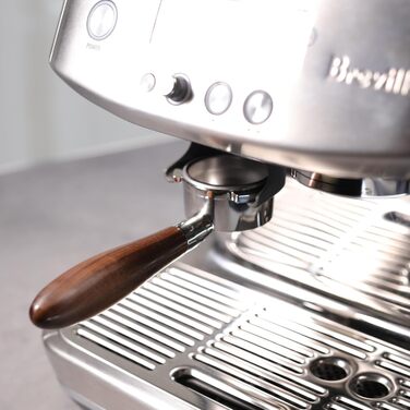 Портфільтр CAPFEI 54 мм з відкритим дном для кавомашин Sage/Breville Barista Express, Pro, Touch, Impress, ручка з горіха
