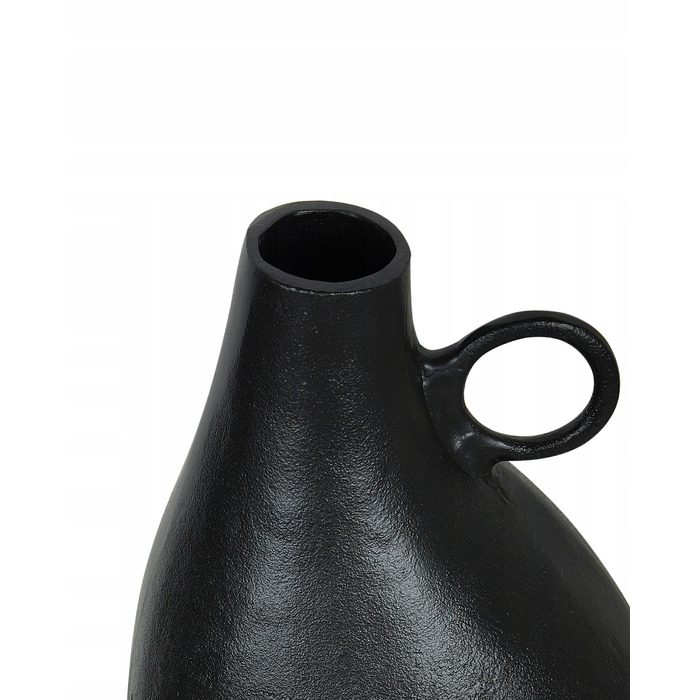 Декоративна металева ваза NARBADA, 36 см, чорна