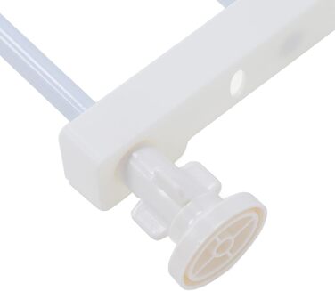 Розширюване переносне захисне ґратка для собак та дітей, сталевий каркас, чорний колір, висота 42/36 см