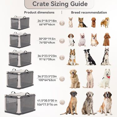 Складана переносна собача будка для великих собак, XL/XXL, сіра, з алюмінієвим каркасом