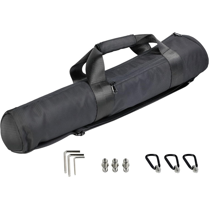 Штатив Pyramid Carbon з кульковою головкою для панорамної зйомки, без центральної колони, 147 см, 2 кг, вантажопідйомність 20 кг, діаметр труби 32 мм