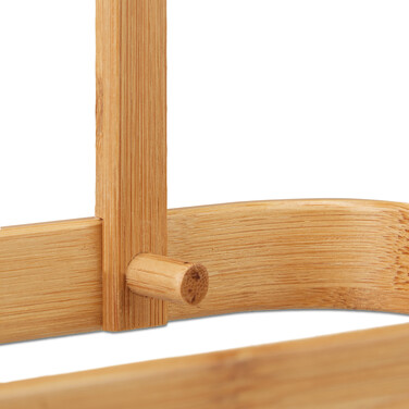 Relaxdays Bamboo Umbrella Stand with Drip Tray
