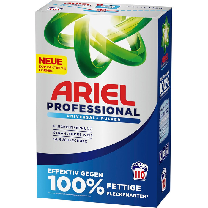 Універсальний пральний порошок Ariel Professional Fresh для професійного використання, проти жирних плям, 6.01 кг