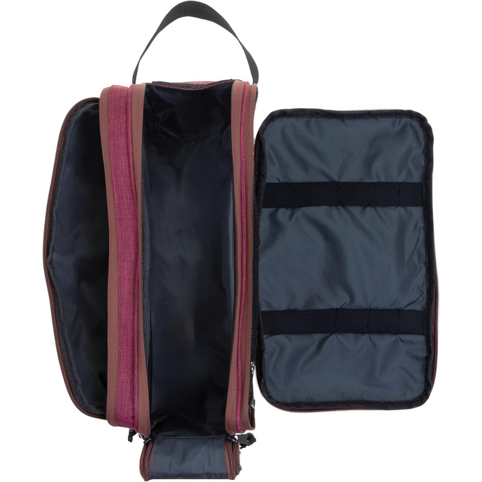 Туалетна сумка-органайзер для подорожей Elephant: велика, для жінок та чоловіків, червона, бордово-коричнева