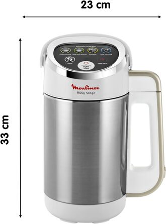 Moulinex LM841110 Easy Soup Blender Heating Mixer (57894031), Plastic, Silver