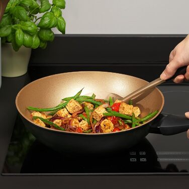 Сковорода-гриль Russell Hobbs 28 см з посиленою антипригарною поверхнею, PFOA-вільна, універсальна для індукції