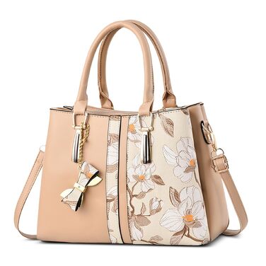 Стильна жіноча сумка-шопер на плече та ручках, PU шкіра, оливкова (Khaki) для роботи, подорожей, школи