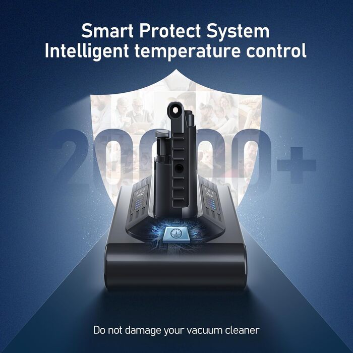 Акумулятор Keenstone 6.5Ah 25.2V для пилососів Dyson V10 Animal, Absolute, Motörhead, Fluffy, Total Clean, SV12