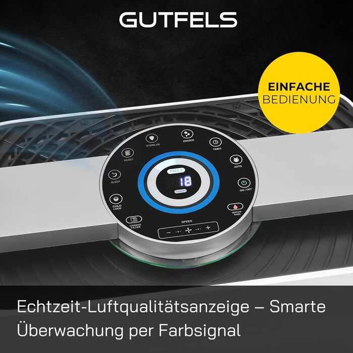 Повітряочисник та зволожувач повітря 2-в-1 LR 67013 we: HEPA-фільтр, для кімнат до 70 м²