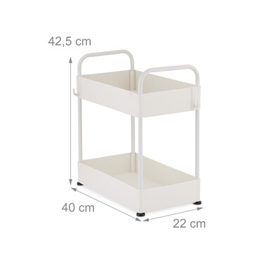 Relaxdays Under Sink Shelf with 2 Shelves