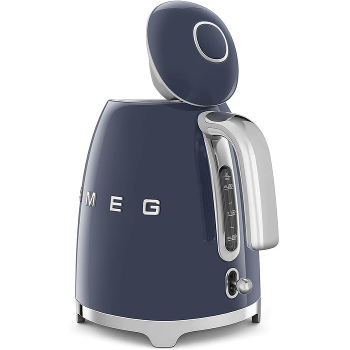 Електричний чайник Smeg KLF03PKEU 1.7L, Navy Blue (Темно-синій), з нержавіючої сталі, антинакипний фільтр, автоматичне відключення