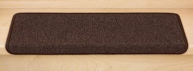Kettelservice-Metzker Stair Treads/Step Mats in a 15-Piece Value Set, Rectangular, Coffee Brown, Coffee Brown, Rectangular, 15 Pieces