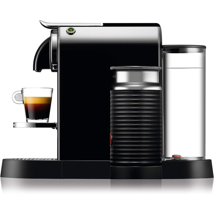 Кавомашина Nespresso De'Longhi Citiz EN267.BAE з капучинатором, енергозберігаюча, 1710 Вт, 1 л, чорна