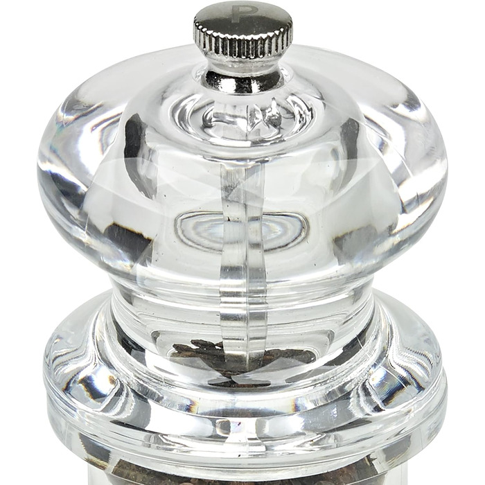 Cole & Mason 505 Salt & Pepper Mill Set – Classic Design, Adjustable Grinder, 14cm, Transparent Acrylic Body, Durable & High Quality, Manual