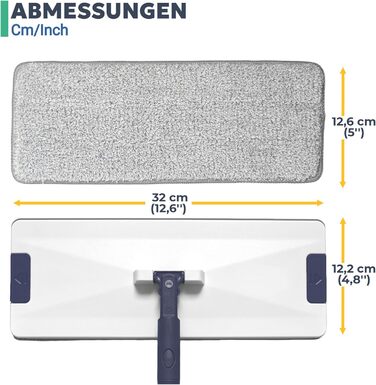 Система чистої води: комплект для миття підлоги, самоочищення, мікрофібра (3 мікрофіброві серветки)