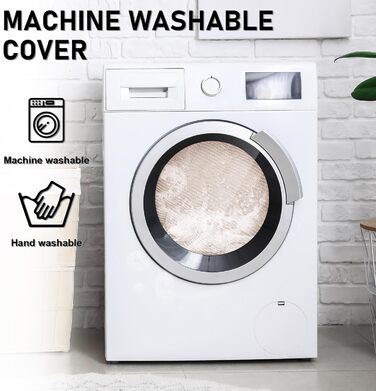 OKYUK Лежанка для собак, м'яка та зручна, лежанка-кошик, диван для собак, чохол для дивана, ручне прання, неслизька, підходить для собак з довгою шерстю (темно-сірий, 75x75x13 см) (90x90x10 см, бежевий)