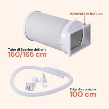 Мобільний кондиціонер Avilia 9000 BTU 3-в-1: охолоджувач, зволожувач та вентилятор | Без зовнішнього блоку для дому та офісу