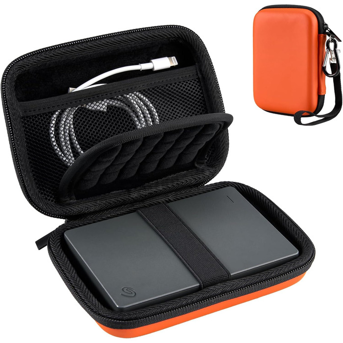 Чохол для зовнішнього жорсткого диска ProCase 2.5' (Seagate, Toshiba, WD, Samsung, UnionSine) - Оранжевий