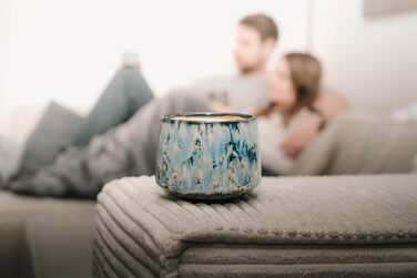 Набір чашок для еспресо Pheniox Tibet Mini | 5 шт. | 100 мл | Без ручки | Кераміка, 4 чашки 180 мл (блакитні)