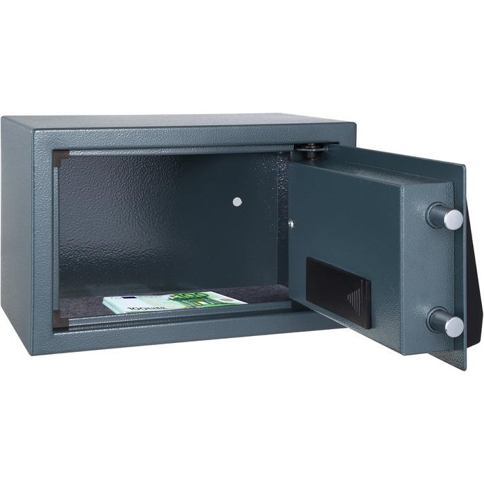 Електронний сейф tectake® для дому з кодом та ключем, 50x35x34.5 см, металевий, для грошей та документів
