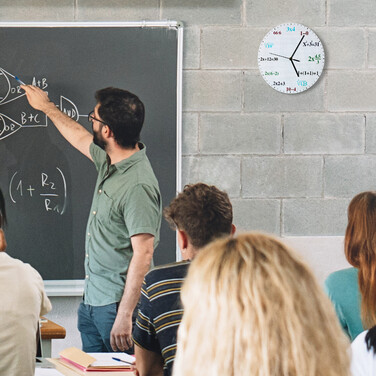 Relaxdays Wall Clock with Mathematical Formulas