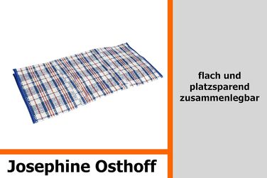 Josephine Osthoff Unisex Heavy-Duty Waterproof Storage Bags, Durable & Versatile, With Zipper for Moving & Shopping, 75L Capacity, Up to 20 kg Load Capacity, Black, Pack of 9 (9 Pieces Blue)