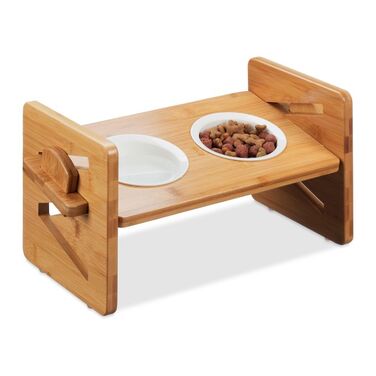 Relaxdays Adjustable Dog Feeder