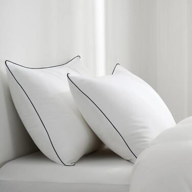 Подушки для сну Vorouhals Hotel Collection, 2 шт., стандартний розмір, охолоджуючі, супер м'яка альтернатива пуху, мікрофібра, для спини, живота та боку