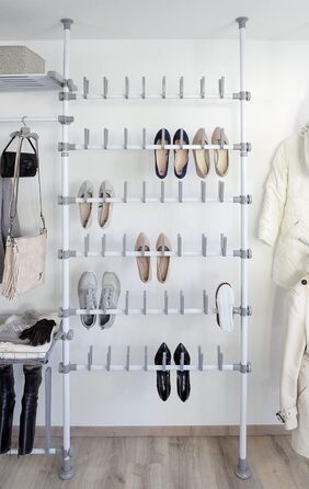 WENKO Telescopic System Hercules - adjustable organization system, wardrobe system (shoe holder)