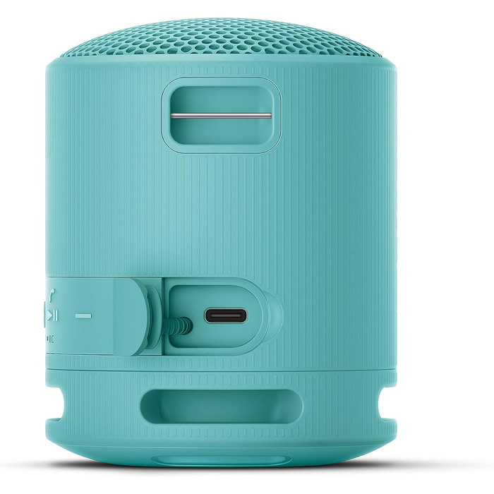 Портативна Bluetooth колонка Sony SRS-XB100 синього кольору: вологозахист IP67, до 16 год роботи, з ремінцем