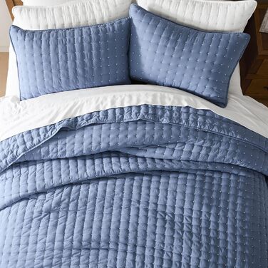 Комплект постільної білизни WDCOZY California King: блакитний, 3-частинний, 299.7 x 269.2 см