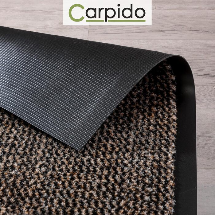 Килимок для дому Carpido 40x60 см - швидковисихаючий, антиковзаючий, для входу, сірий (2 шт.)