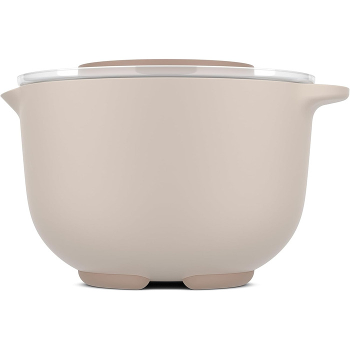 Миска з кришкою Mepal Chef it 3000 мл, антиковзке дно, для мікрохвильової печі та посудомийки, термостійка до 110°C, крейдяний колір