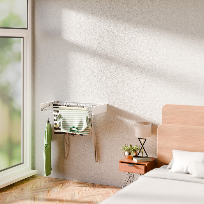 Relaxdays Wall-Mounted Clothes Rail