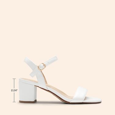 Жіночі босоніжки DREAM PAIRS на високій платформі, білі, 39 EU, з відкритим носком та блочними підборами