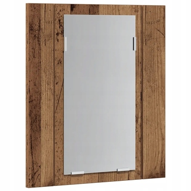 Шафа у ванну кімнату з дзеркалом та LED-підсвіткою, 40x12x45 см, колір 