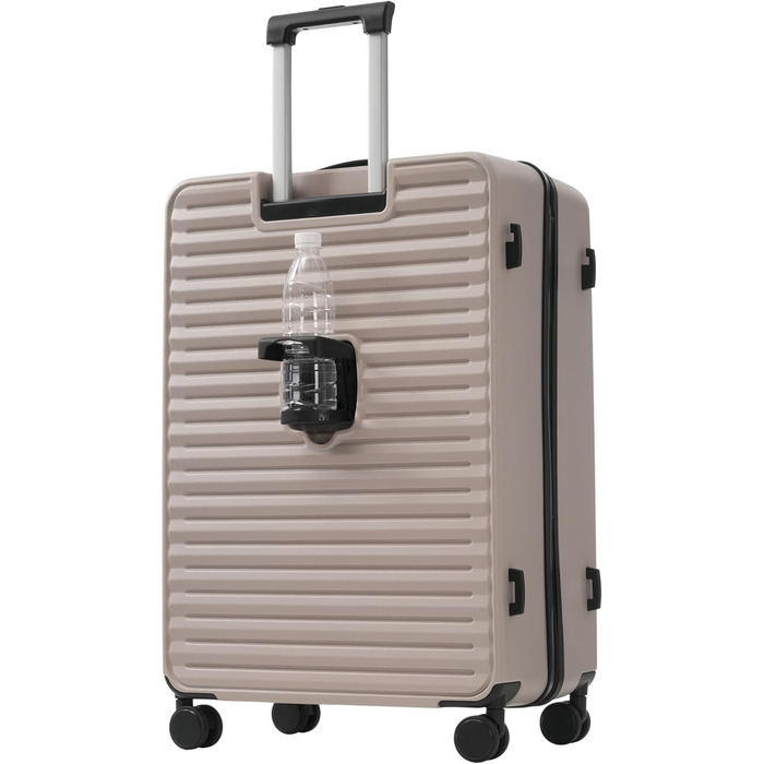 Набір валіз Merax TSA 3 шт. (M-L-XL) з телескопічним ручками та 4 колесами, чорний, PP-матеріал