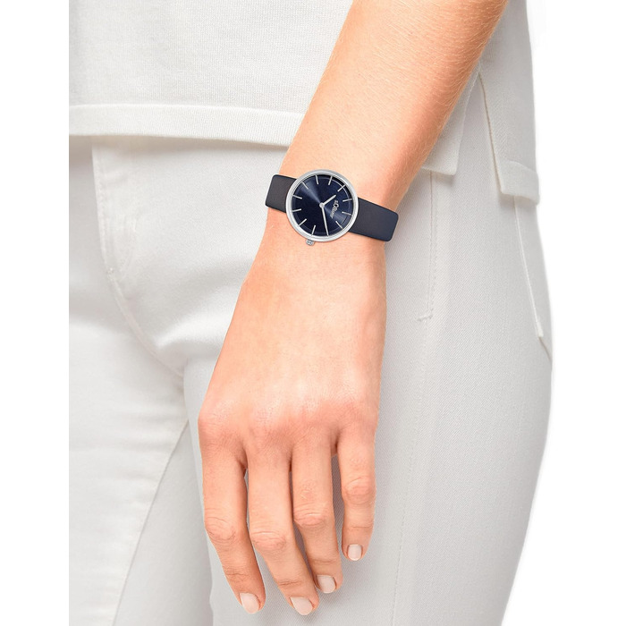 Годинник наручний s.Oliver для жінок, кварцовий, аналоговий, з шкіряним ремінцем, водонепроникний, у подарунковій коробці (чорний Sunray)