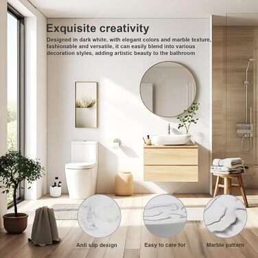 Підставка для мила MYLERCT, 11.5 x 10 см, з ефектом мармуру, для ванної кімнати та кухні