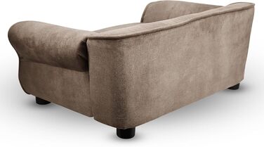 Диван для домашніх тварин MG Design темно-зелений – стабільний дерев'яний каркас, м'яке оздоблення, легко чиститься. Підходить для собак та котів, збірно-розбірний. Темно-зелений, W12 (Сірий – W04)