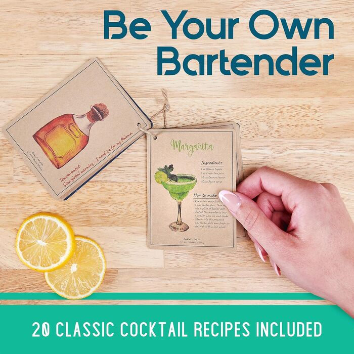 Mixology Bartender Set with Stand - Complete Cocktail Making Kit
